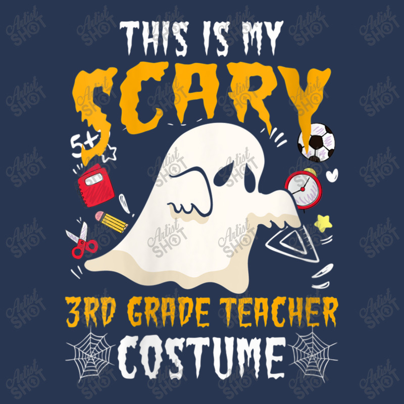 Womens This Is My Scary Third Grade Costume Teacher Halloween Characte Men Denim Jacket | Artistshot