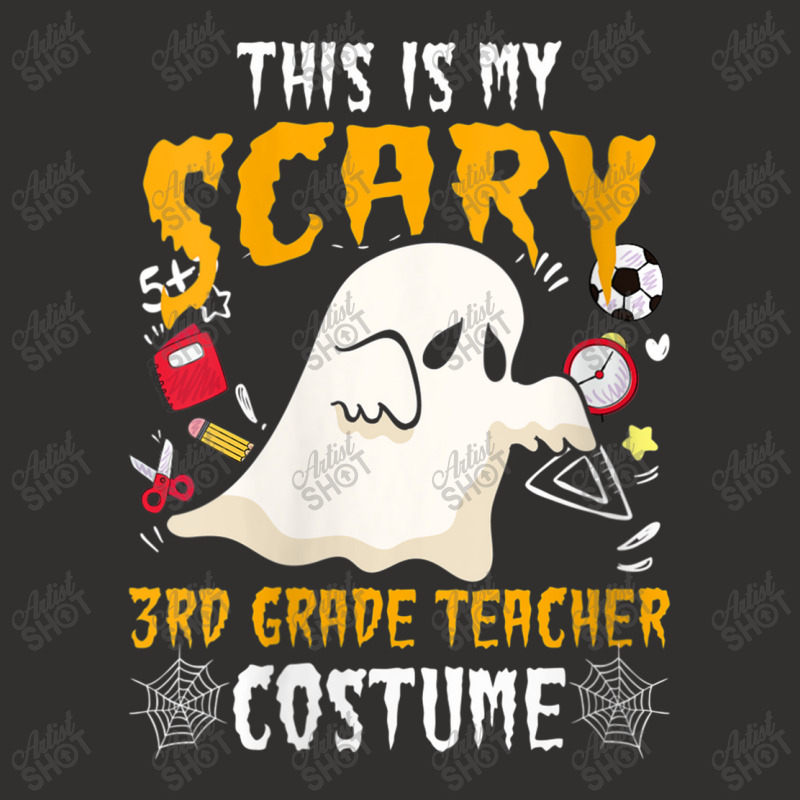 Womens This Is My Scary Third Grade Costume Teacher Halloween Characte Champion Hoodie | Artistshot