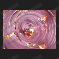 3d Illustration Hypnotic Pattern Abstract Pink With Gold Ladies Polo Shirt | Artistshot