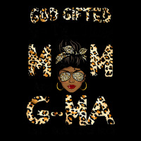 Womens God Gifted Me Two Titles Mom Gma Leopard Black Woman Legging | Artistshot