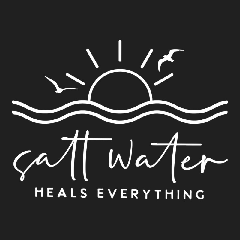 Saltwater Heals Everything   Summer Vacation Long Sleeve T Shirt Ladies Polo Shirt by walkersnoelan | Artistshot