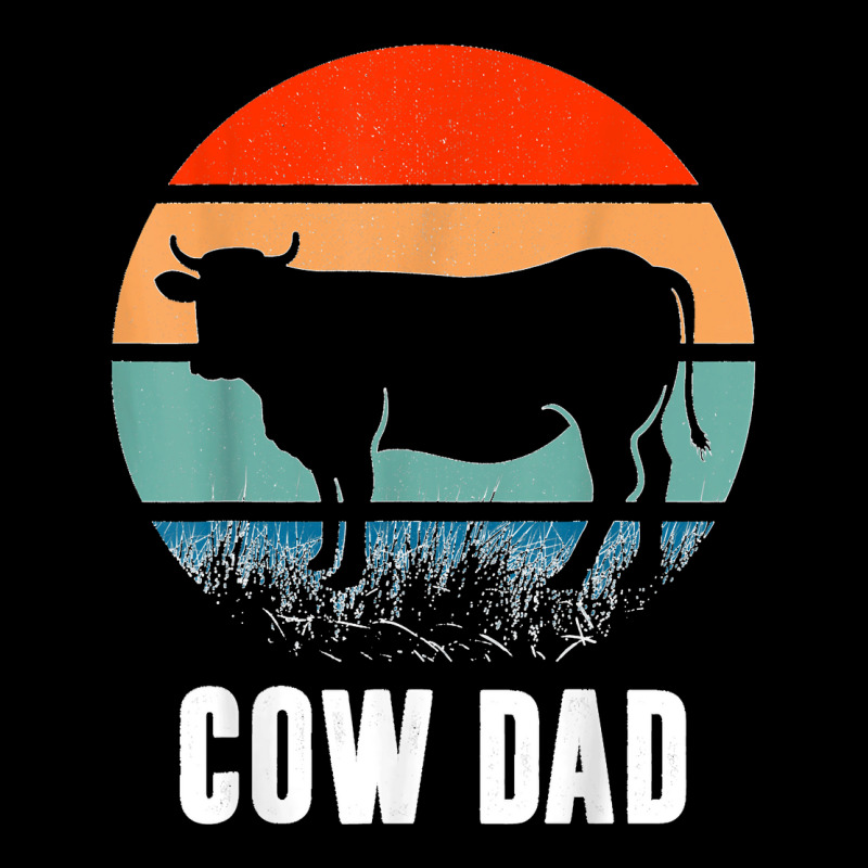 Cow Dad Funny Dairy Farmer Cow Father's Day Zipper Hoodie | Artistshot