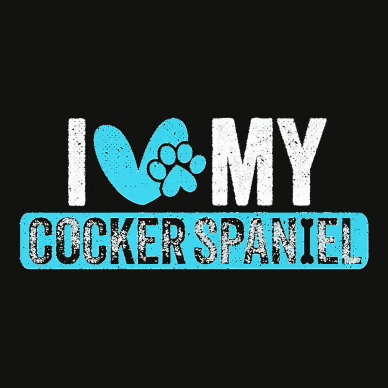 Cocker Spaniel I Love Dog Owners Lovers Premium Scorecard Crop Tee by WirtzRichard | Artistshot