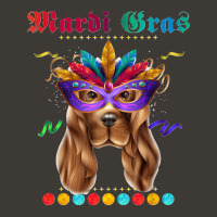 Cocker Spaniel Mardi Gras Mask Hat Bead With Feathers Funny Bucket Hat | Artistshot