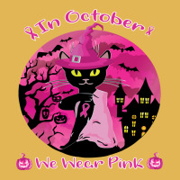 Halloween Black Cat Black Cat In October We Wear Pink Funny Halloween  Vintage Hoodie And Short Set | Artistshot