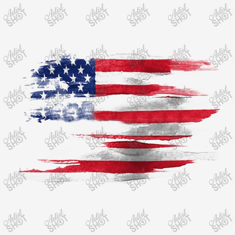 American Flag Mask Portrait Canvas Print | Artistshot