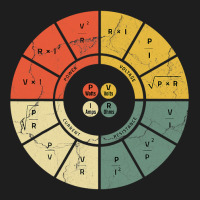 Vintage Ohms Law Diagram Electrical Electronics Engineer T Shirt Classic T-shirt | Artistshot