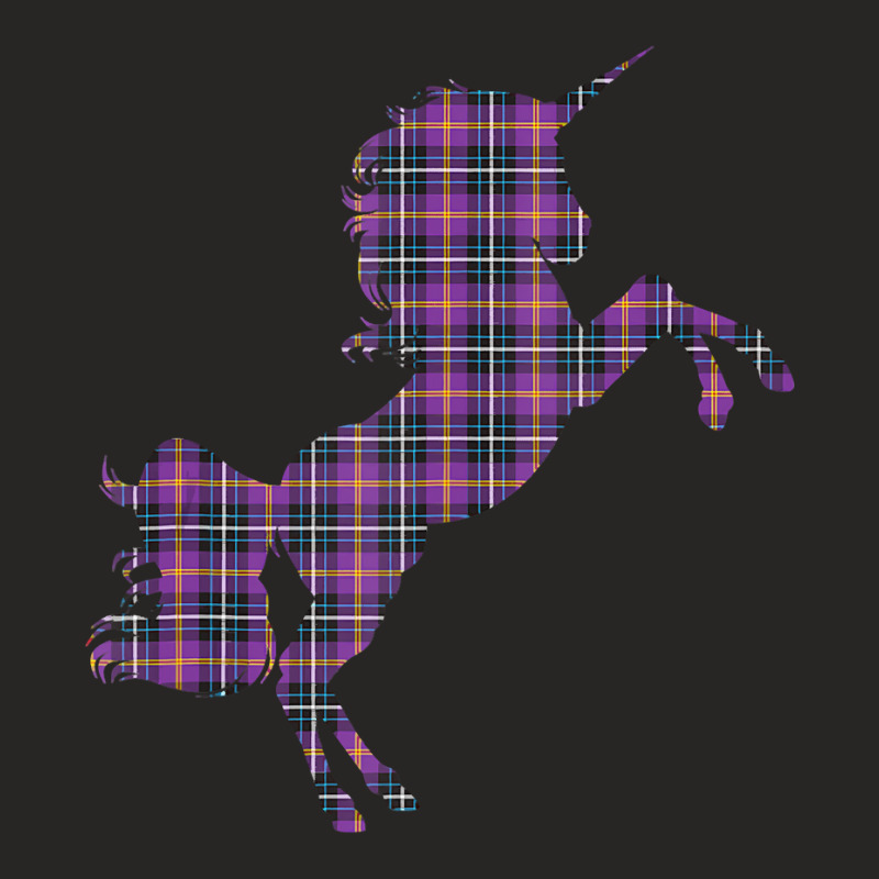 Scotsman Scotland Unicorn Plaid Tartan Day Scottish Unicorn Tank Top Ladies Fitted T-Shirt by bakien89 | Artistshot