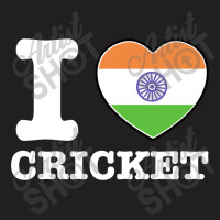 I Love Cricket Indian Flag T-shirt | Artistshot