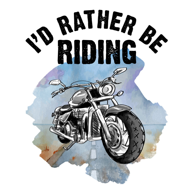 I'd Rather Be Riding For Light V-Neck Tee by autlu2024 | Artistshot