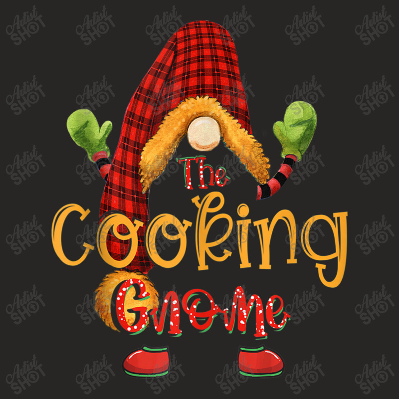 Cooking Gnome Christmas Pajamas Matching Family Group Ladies Fitted T-Shirt by NathanielDesign | Artistshot