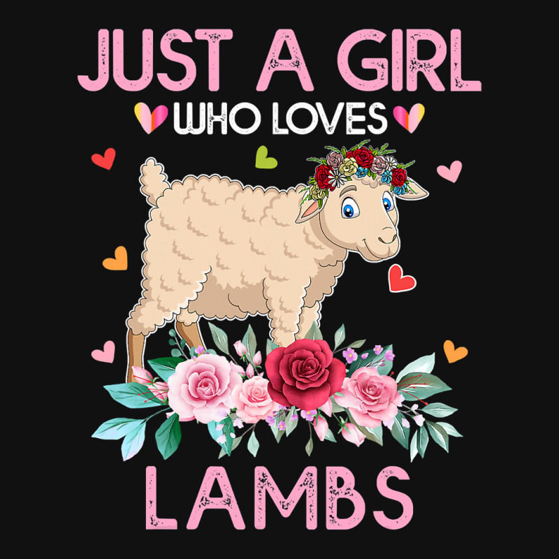 Lamb Sheep Lover Women Gift Just A Girl Who Loves Lambs 24 Atv License ...