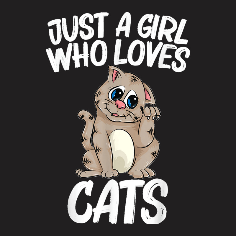 Cute Cat Gift For Girls Women Feline Cat Kitten Animal Lover T-shirt | Artistshot