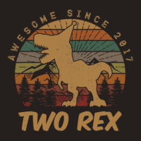 Kids 2nd Birthday Two Rex Gift Second Dinosaur Tank Top | Artistshot