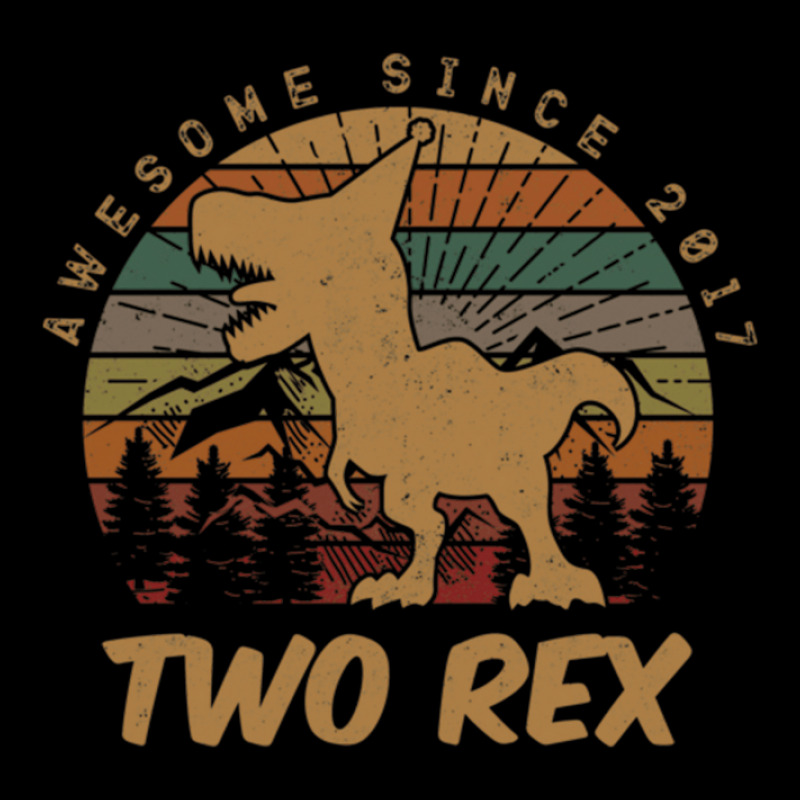 Kids 2nd Birthday Two Rex Gift Second Dinosaur V-Neck Tee by micjegreray | Artistshot