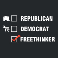 Republican Democrat Freethinker Crewneck Sweatshirt | Artistshot