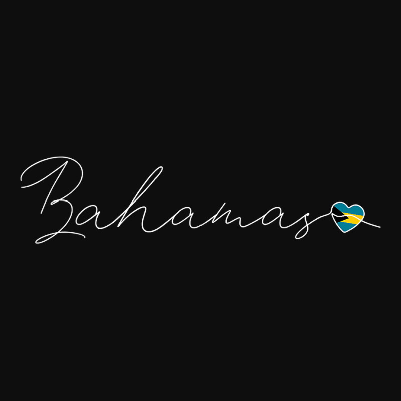 Bahamas Simple Love Bahamian Flag Heart On Bahamas T Shirt Crop Top By ...