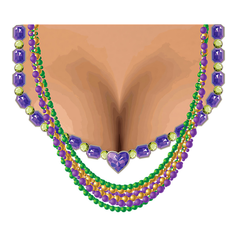 Mardi Gras Funny Busty Beads Boobs New Orleans Costume Premium Zipper  Hoodie. By Artistshot