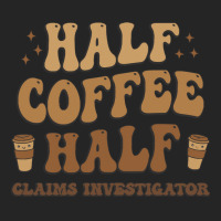 Retro T  Shirt Half Coffee Half Claims Investigator T  Shirt Unisex Hoodie | Artistshot