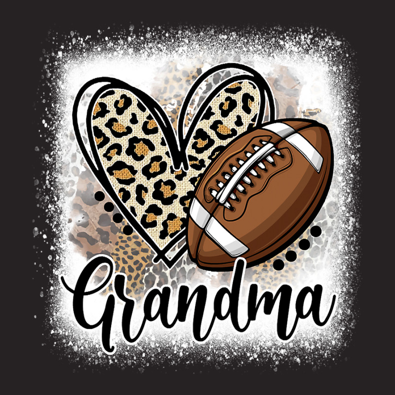 Football Grandma Funny Leopard Heart Family Sporty Vintage Cap by pester | Artistshot