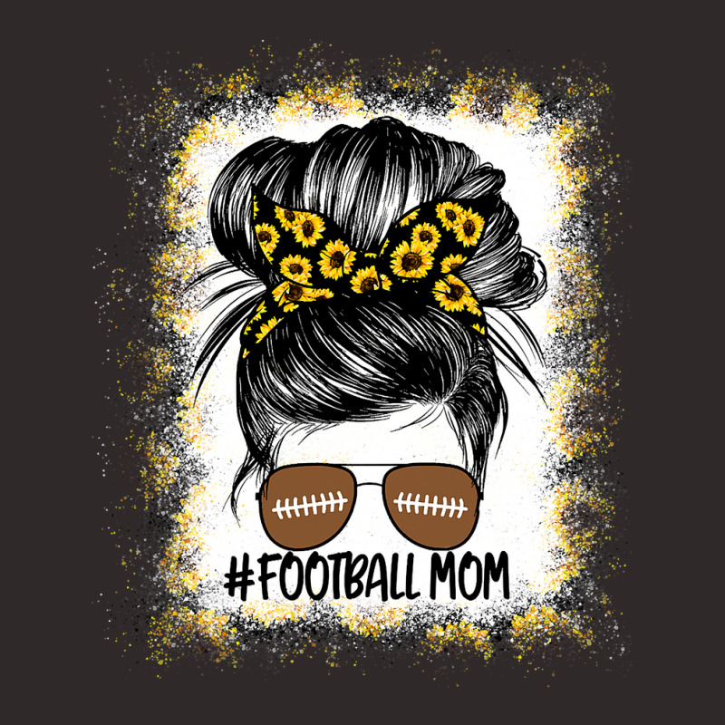 Womens Bleached Football Mom Sunflower Shirt Mothers Day Racerback Tank by pester | Artistshot