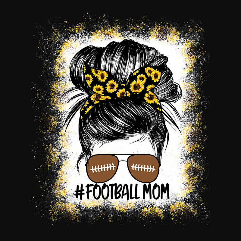 Womens Bleached Football Mom Sunflower Shirt Mothers Day Crop Top by pester | Artistshot