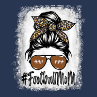 Messy Bun Player Bleached Football Mom Life With Leopard Men Denim Jacket | Artistshot