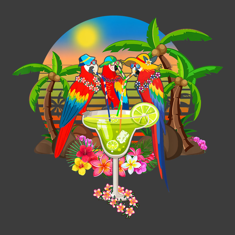 Parrots Drinking Margarita On Summer Vacation Birds Fun T Shirt Men's Polo Shirt by BrunkeMiaysia | Artistshot