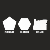 Pentagon Hexagon Oregon Shirt  Cute Geometric Shapes Gift Ladies Fitted T-shirt | Artistshot