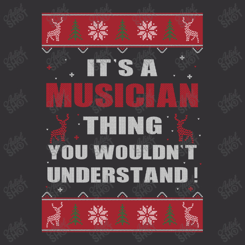 It's A Musician Thing You Wouldn't Understand Ugly Christmas Costumes Vintage Hoodie | Artistshot