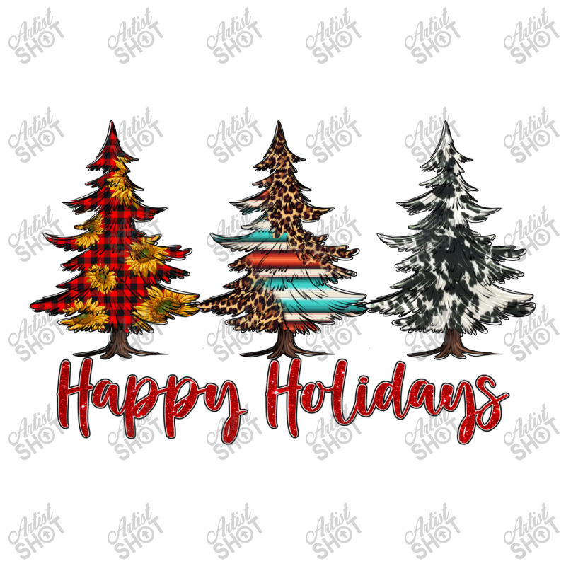 Happy Holidays Christmas Trees Zipper Hoodie | Artistshot
