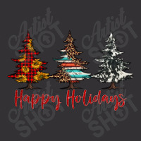 Happy Holidays Christmas Trees Vintage Hoodie | Artistshot