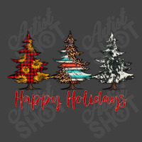 Happy Holidays Christmas Trees Vintage T-shirt | Artistshot