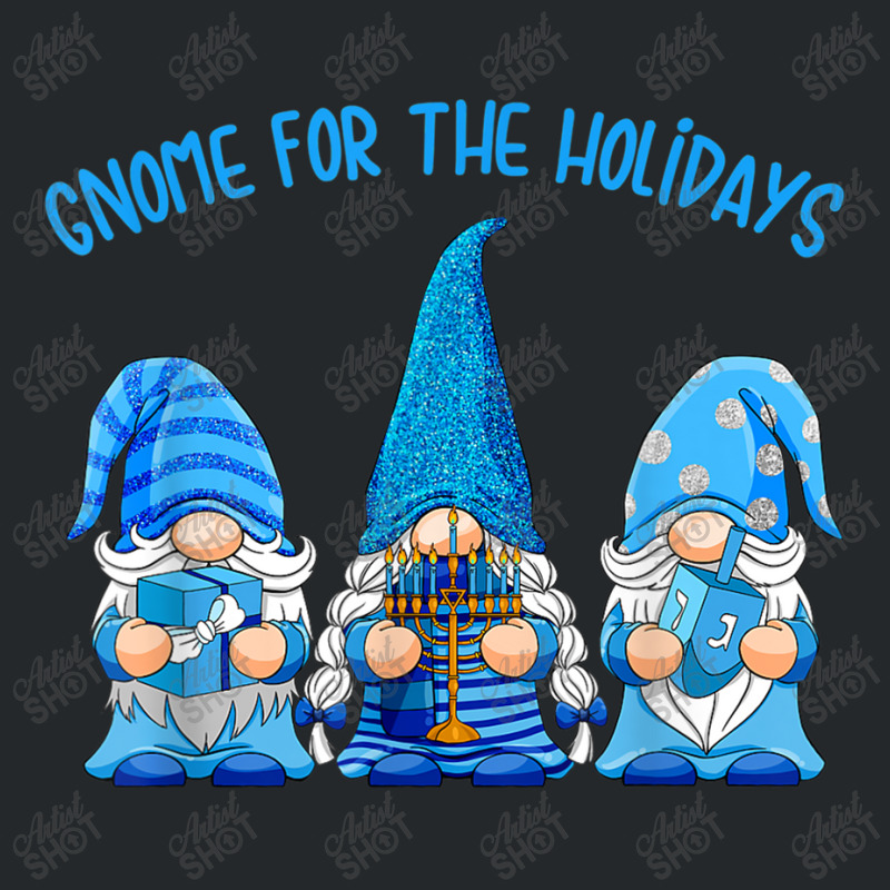 Gnome For The Holidays Hanukkah Jewish Christmas Cute Gnome Crewneck Sweatshirt | Artistshot