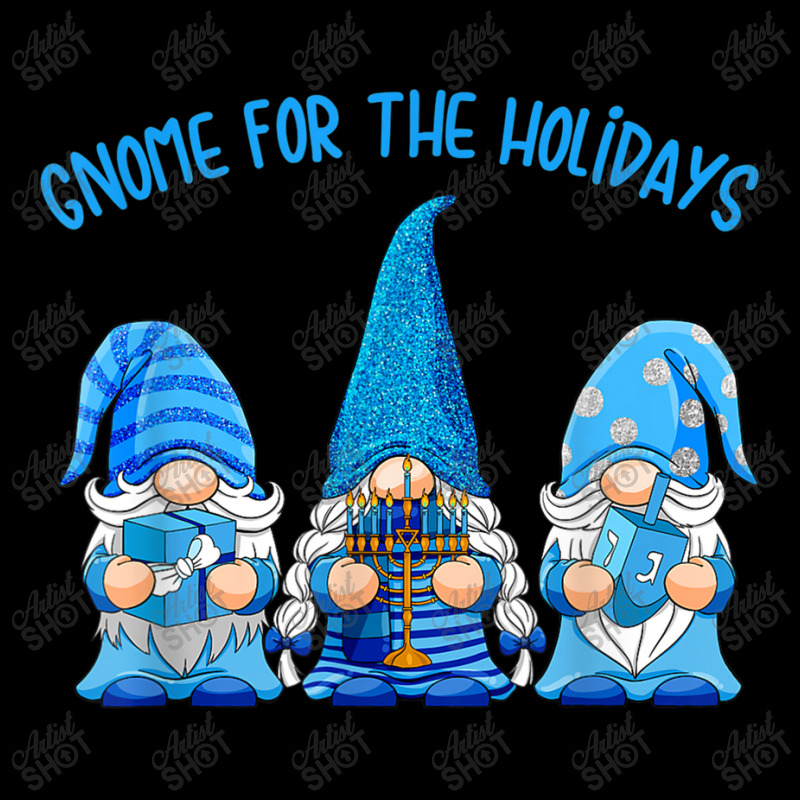 Gnome For The Holidays Hanukkah Jewish Christmas Cute Gnome Men's 3/4 Sleeve Pajama Set | Artistshot