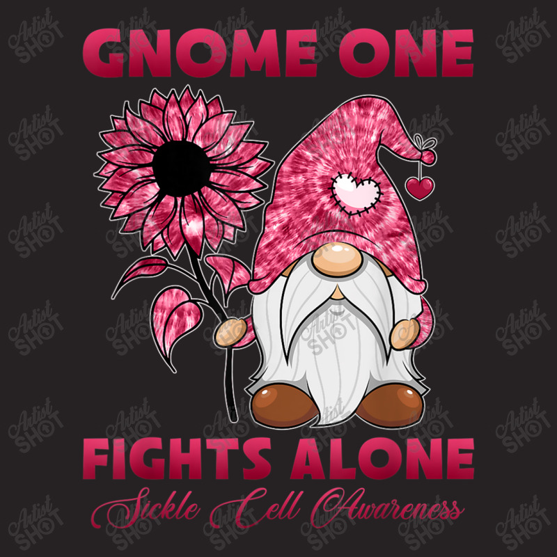 Gnome One Fight Alone Burgundy Ribbon Sickle Cell Awareness Vintage Cap by NathanielDesign | Artistshot