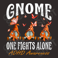 Gnome One Fights Alone Adhd Awareness Racerback Tank | Artistshot