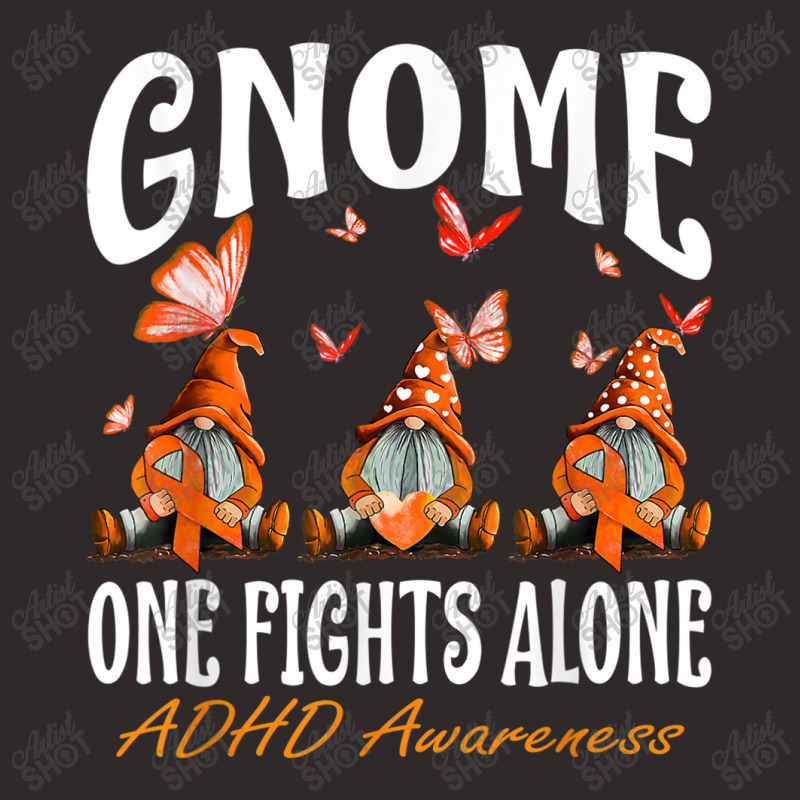 Gnome One Fights Alone Adhd Awareness Racerback Tank by NathanielDesign | Artistshot