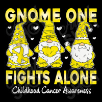 Gnome One Fights Alone Gnomies Childhood Cancer Awareness Maternity Scoop Neck T-shirt | Artistshot