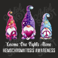 Gnome One Fights Alone Hemochromatosis Awareness Ladies Fitted T-shirt | Artistshot