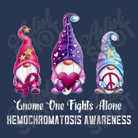 Gnome One Fights Alone Hemochromatosis Awareness Ladies Denim Jacket | Artistshot