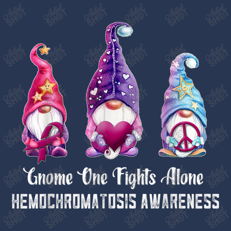 Gnome One Fights Alone Hemochromatosis Awareness Ladies Denim Jacket by NathanielDesign | Artistshot