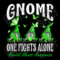 Gnome One Fights Alone Mental Illness Awareness Women's V-neck T-shirt | Artistshot