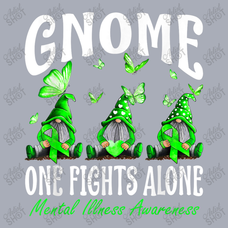 Gnome One Fights Alone Mental Illness Awareness Tank Dress by NathanielDesign | Artistshot