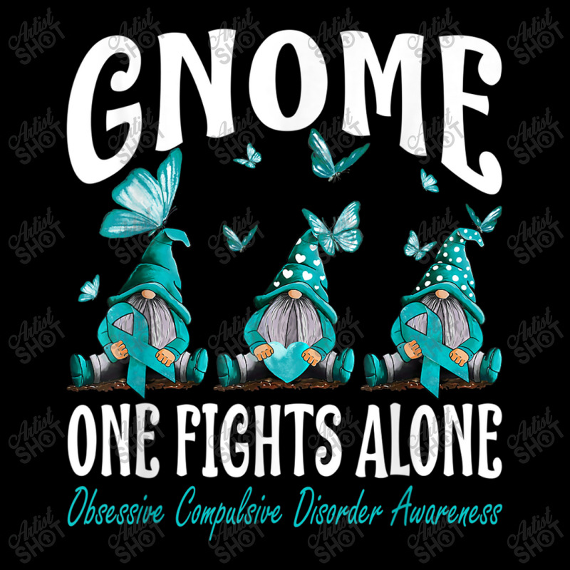 Gnome One Fights Alone Obsessive Compulsive Disorder Women's V-Neck T-Shirt by NathanielDesign | Artistshot