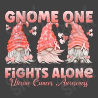 Gnome One Fights Alone Peach  Uterine Cancer Awareness Vintage T-shirt | Artistshot