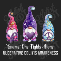 Gnome One Fights Alone Ulcerative Colitis Awareness 3/4 Sleeve Shirt | Artistshot