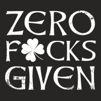 Zero Fucks Fecks Given St Patricks Day Tshirt For Women Men Ladies Fitted T-shirt | Artistshot