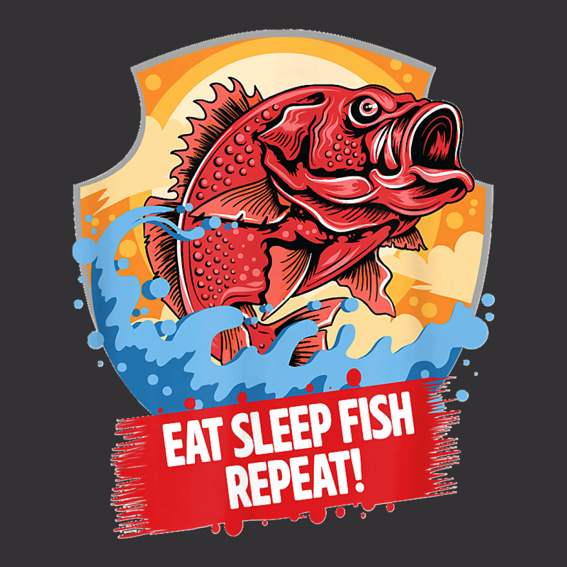 Fishing Funny Eat Sleep Fish Repeat Lover Fisherman Angling Vintage Short by WirtzRichard | Artistshot