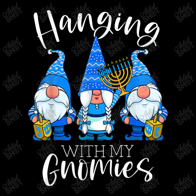 Hanging With My Gnomies Hanukkah Jewish Gnomes Chanukah Lightweight Hoodie | Artistshot